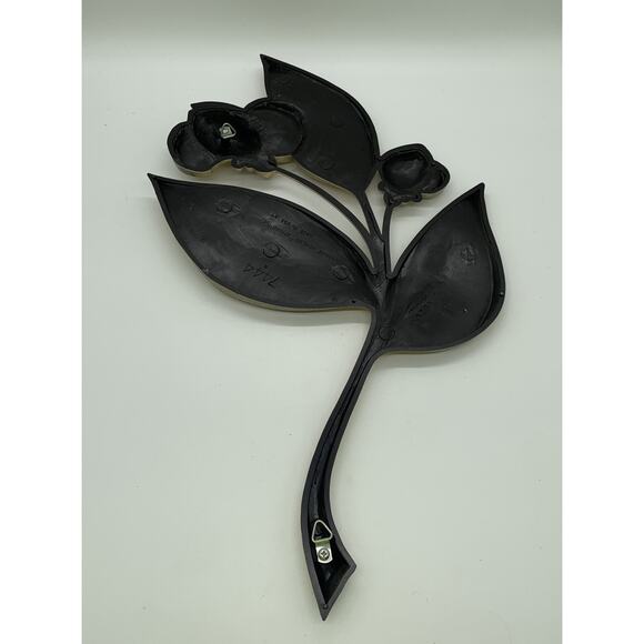 Vtg MCM Pair Syroco 7444 Gold Poppy Flower Wall Hanging Decor 1964 Read - Picture 13 of 14